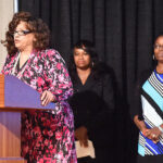 Marjorie Fuller speaking in 2016